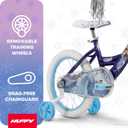 Huffy Disney Girls' Bikes, 12/16 Inch Sizes, Ages 3+ Years Old, Disney Princess, Minnie Mouse, Frozen Bicycles, Characters, Removable Training Wheels, Streamers, Easy Assembly, Durable, Safe