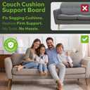 BEN'SHOME Couch Cushion Support Board for Sagging Sofas - Stop Sinking Into Your Couch | 0.5" Thick Solid Wood, 400 LBS | Fits 5867" x 19.7" | Anti-Slip, Lifetime Replacement