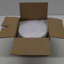 100 PCS Gold Dessert Plastic - 7.5 inch White & Gold Plastic for Party Cake Plates Elegant Heavy Duty Disposable Plates for Wedding & Party