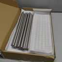 Hotel Towel Racks for Bathroom Wall Mounted, BETHOM 24 Inch Towel Shelf for Bathroom, 3-Tier Bathroom Towel Rack with Tower Bars, Brushed Nickel, 24IN (1 Bar)