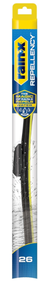 Rain-X 810365 Repellency Water Repellent Wiper Blades, 26" Windshield Wipers , All Weather Streak-Free for Enhanced Visibility w/Water Repellency Formula, 1 Pcs