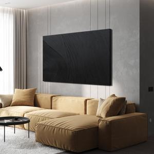 Canvas Wall Art Decor Modern Wall Art for Living Room Canvas Art Wall Decor Landscape Natural Wall Art Decorations Artwork for Walls Coastal Wave Wall Paintings 24" X 36" Bedroom Office Decor (Black)