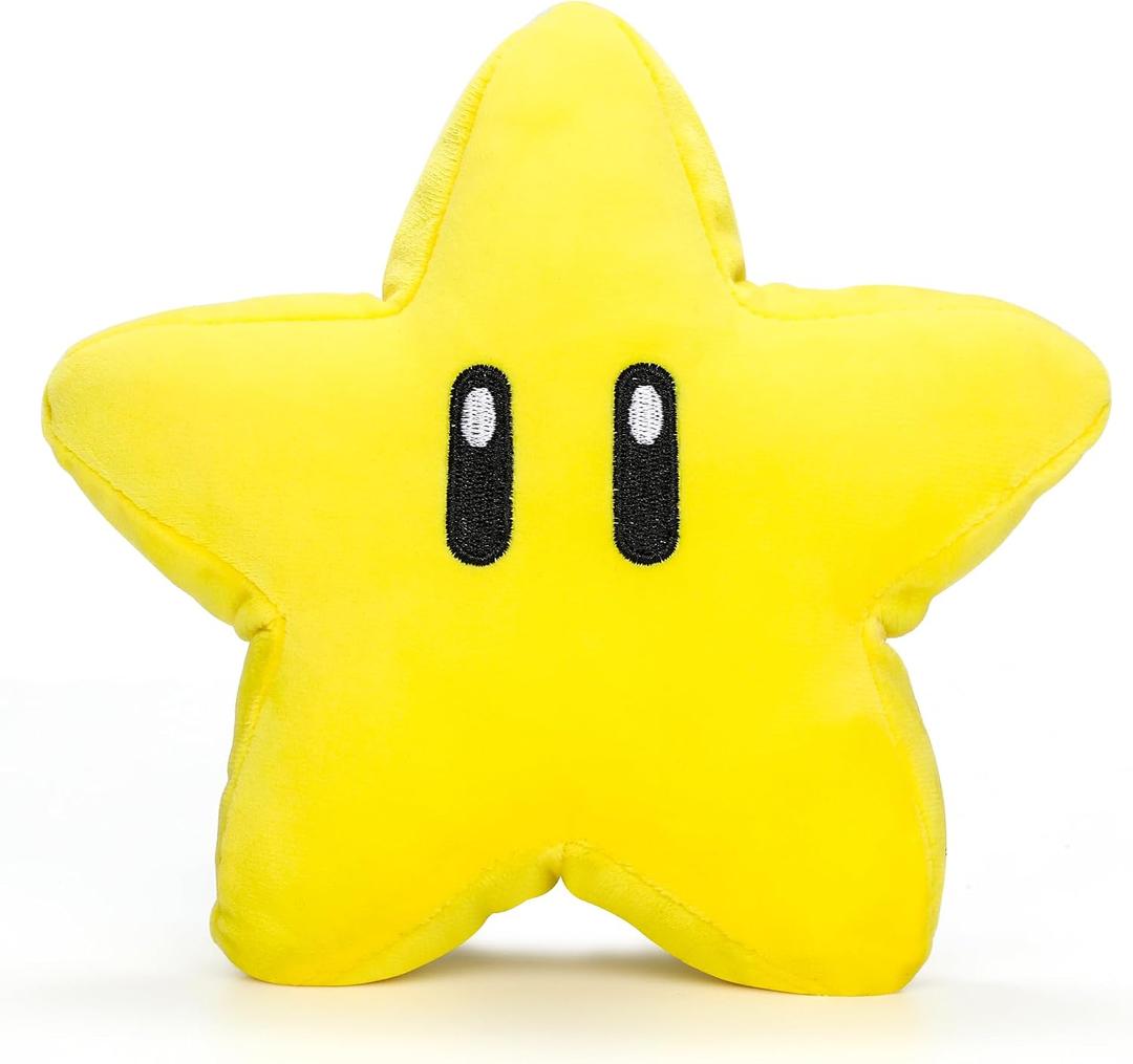 Cute Star Plush Toys - 7.5'' Anime Star Stuffed Animals Plushies Toy Figures Doll Birthday Gift for Kids Adults Game Fans Christmas Home Office Decoration