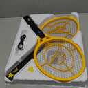 ZAP IT Bug Zapper Electric Fly Swatter Racket - High Power 4000 Volt Indoor Mosquito Zapper - USB Rechargeable Bat for Indoor and Outdoor - Portable Mini Electric Bat for Flies - Large 2 Pack, Yellow
