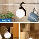 Musashi Night Light Motion Sensor Indoor Portable Light Battery Powered Rechargeable Kitten Night Light Black WAM-051BK