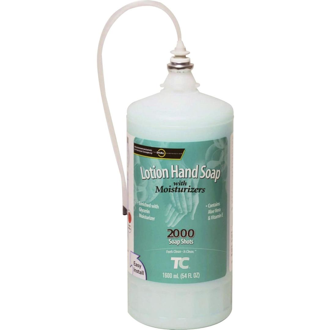 Rubbermaid Commercial Products OneShot Moisturizing Lotion Hand Soap Refill 1600mL Compatible with RCP's Touchless OneShot Lotion Dispensers for Restrooms in Offices/Hotels/Airports