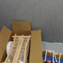 AROIC 120 PCS Painting Supplies Set with 10 PCS Wood Easels, 10 Packs of 100 Brushes with Nylon Brush Head and 10 PCS Palettes, Tabletop Wooden Art Easel for Kids & Adults Sip and Paint Party