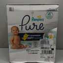 Pampers Pure Baby Diapers, Size 2 (12-18 lbs), 120, Up to 100% Leakproof, Premium Hypoallergenic Soft Diapers
