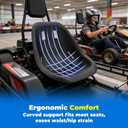 Go Kart Seat for Go Karts Drift Cars Balance Cars Racing Go Kart Large Size Go Cart Seat Seat Backrest Saddle Sprint Track Seat Kit Comfortable Ergonomic Design for Racing Balancing Vehicle