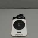 Sourdough Starter Warmer Mat - 24H Timer - Precise 1F Thermostat Control (70-100F) - Smart Memory Warming On/Off - Fits Jars Up to 40oz - Perfect for Home Baking (Pure White)