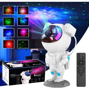 Original Night Light Astronaut Galaxy Star Projector, 30 Projection Modes 360 Night Lamp with Timer Remote, Dimmable Combinations Romantic Starry Sky Best Gift for Bedroom Living Room