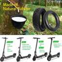 8.5 Inch Tire & Inner Tube, 50/75-6.1 Scooter Replacement Tire for Gotrax Gxl V2/XR Xiaomi M365/Pro/1S Electric Scooter, 8 1/2 X2 Thicker Inflatable Front and Rear Replacement Wheels (1 Set), 8.5x2 Tire & Inner Tube