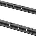 CURT 16204 Industry-Standard 5th Wheel Hitch Rails, Carbide Black, 25,000 Pounds