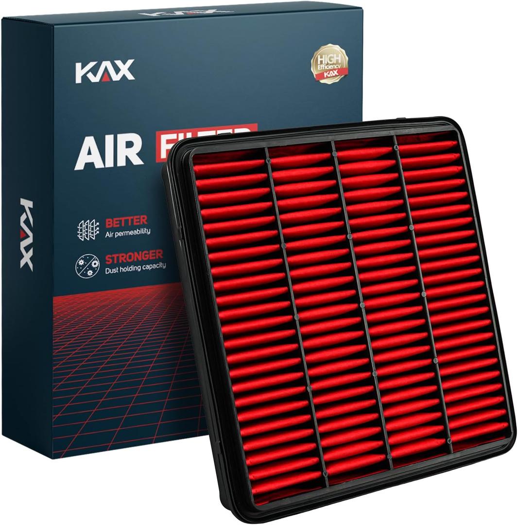 KAX Premium Engine Air Filter, CA10343 Replacement for Lexus LX570 & Toyota Land Cruiser, Sequoia, Tundra, 2008-2021, Advanced Air Filter Media, Increased Acceleration KAX Premium Engine Air Filter, CA10343 Replacement for Lexus LX570 & Toyota Land Cruiser, Sequoia, Tundra, 2008-2021, Advanced Air Filter Media, Increased Acceleration