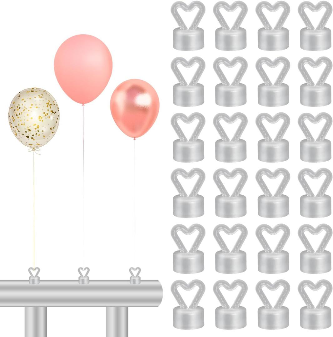 24 Pcs Mini Balloon Weights, 3.2g Cute Heart Love Magnetic for Hold Balloon and Decor Fridge and Office Whiteboard
