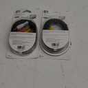 GE Composite Audio/ Video Cable, 6 ft. RCA Style Plugs 3-Male to 3-Male,, for TV, VCR, DVD, Blu Ray, Video Game System, Satellite, and Home Theater Receivers, 33608, Pack of 2 