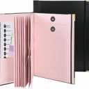Document Organizer | in Case I Die Binder Organizer with Labels-Black+Pink