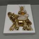 Buddha Statue for Home Decor Gold Candle Holder 11.5-Elephant Buddha Statues for Zen Decor - Spiritual Buddha Decor for Living Room-BudaBuddaBuddha Gift for Relaxation, Meditation or Shrine