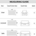 Easy-Going 80X133 inches Halloween Sofa Cover, Jacquard Velvet Oversized Couch Slipcover for 3 Cushion Couch, L Shape Sectional Covers for Dogs, Washable Sofa Blanket, Furniture Protector