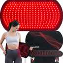 ALLOLO Red Light Therapy for Body, 3 in 1 LEDs Red Light Therapy Belt with Timer Remote Control, 660nm 850nm Infrared Light Therapy Pad for Body Waist Shoulder Knee, 27.6" x 13.9" Large Area