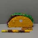 Hooqict Taco Pinata Set Mexican Birthday Party Pinata with Stick & Blindfold for Kids Adults Cinco de Mayo Taco Decorations Mexican Party Games Fiesta Themed Birthday Party Supplies