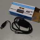 TV Antenna Amplifier, 25dB High Gain Signal Booster for Digital TV Antenna Indoor Outdoor, Low Noise and Clears Up Pixelated Amplifier, Adjustable Reception Range, USB Cable Power SupplyBlack