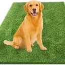 Artificial Grass, Reusable Dog Training Mat Large Size - 3 X 5FT Fake Grass Turf with Drainage Holes for Outdoor Indoor, Porch, Patio, Balcony (Thickness1.35inch) (3'3" x 4'11" (Rectangular))