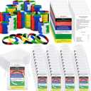 Cunno 50 Sets Plan of Salvation Bracelets Sets with 50 Bulk Plan of Salvation Cards Gospel Tracts Pocket Holy Postcards Prayer Cards 50 Wrist Band Wordless Silicone Bracelet 50 Bags for Ministering