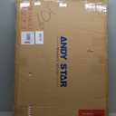 ANDY STAR Gold Bathroom Wall Mirror, 24x36 Inch Rectangle Mirror for Bathroom with Rounded Corner, Brushed Brass Rectangular Vanity Mirror with Anti-Rust Tube Metal Frame, Contemporary, Wall Mount