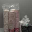 200set valentines day disposable coffee cups with lids 12oz, pink black heart print disposable paper cups, 5 styles valentines cups for hot chocolate cold drinks wedding valentines day party supplies, Red and Pink