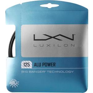 Luxilon ALU Power Tennis String - Set and Reel (1.25mm, Black)