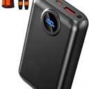 5V 2A/3A 20000mAh Heated Vest Battery Pack Compatible with Soleilwear TIDEWE, PD 22.5W Portable Power Bank for Heated Vests Hoodies, Phones, Camping Chair with Digital Screen (NOT for DC 7.4V/12V)