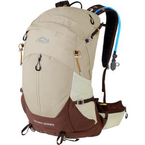 IX INOXTO Hiking Backpack, Camping Backpack, 30L Waterproof Hiking Daypack with 3L Water Bladder and Rain Cover (Khaki)