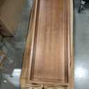 MAONAME Extra Large Ottoman Tray, 36 x 12 Inches Black Walnut Wooden Tray