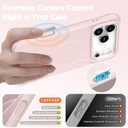 for iPhone 17 Pro Case, Compatible with MagSafe, Screen Protector +[Integrated Silicone Camera Control Button], Shockproof Protective Magnetic Case for iPhone 17 Pro 6.3", Lovely Pink