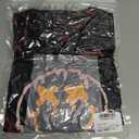 Remidoo Women's Tie Dye Long Sleeve T Shirt Graphic Tees Crewneck Oversized T-shirts Red Small (Red)