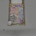 for iPhone 17 Pro Max Glitter Floral Case,Cute Colorful Retro Oil Painting Printed Flower with Bling Sparkly Ring Kickstand Protective Case for Girls Women for iPhone 17 Pro Max 6.9",Colorful