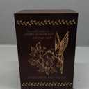 Wood Cremation Urns for Human Ashes Adult Female Male, Wooden Urns Box and Casket for Men Women, Funeral Decorative Urn for Adults Up to 200 lbs (Large, Hummingbird)