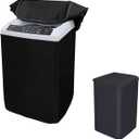 Portable Washing Machine Cover,Top Load Washer Dryer Cover, Washing Appliance Protector(Black) (XL-W23D26H37)