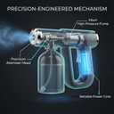 The Original Disinfectant Fogger Machine - Professional Sanitizer Sprayer - ULV Atomizer & Nano Steam Gun Rechargeable Barber Spray Gun with Blue Light V2