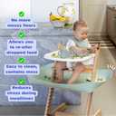 CATCHY -Food Catcher-Compatible with Stokke Tripp Trapp High Chair +11 Other High Chairs-Highchair Sold Separately-Baby & Toddler Food & Mess Catcher-Premium Linen Inspired -Under High Chair Accessory (For Stokke Tripp Trapp, Eucalyptus)