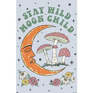 Trends International Stay Wild Moon Child Wall Poster, 22.375" x 34", Unframed Version, Pack of 4