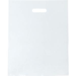 100 Clear Plastic Merchandise Bags With Handles 9"x12" 1.25Mil Thick Glossy Retail Shopping Bag for Small Business, Boutique, Clothing, Trade Show, and Gifts