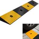 Nisorpa 2'' Rise Rubber Curb Ramp 22000lbs Heavy Duty Loading Threshold Ramp 10 Ton Driveway Ramp Car Slope Ramps for Loading Dock Motorcycles Warehouse Sidewalk Wheelchair Shed Garage