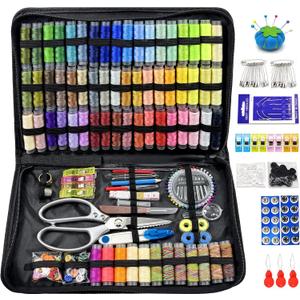 66 Color Sewing Kit for Adults,305 Pcs Sewing Thread Kit,Portable Needle and Thread Kit for Sewing,for Adults, Kids, Beginner, Home, Travel, Emergency Sewing Kits
