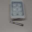 WIBIMEN Large Ice Cube Molds, Big Round Whiskey Ice Cube Trays for Freezer, Easy to Fill & Release, Whiskey Bourbon Cocktail(1.9In*6 Balls- Blue/2 Pack)