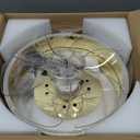 LOFIKEDI 30W Modern LED Ceiling Light, 27 Inch 4 Ring Design and Reversible Fan, 3500K - 6500K Dimmable, 1500LM - 3000LM, Flush Mount, for Bedroom, Living Room and Indoor, Remote & App Control