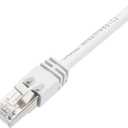 Amazon Basics RJ45 Cat 7 Ethernet Patch Internet Cable, 10 Gbps High-Speed, 600MHz, Double-Shielded, 50 Foot, White