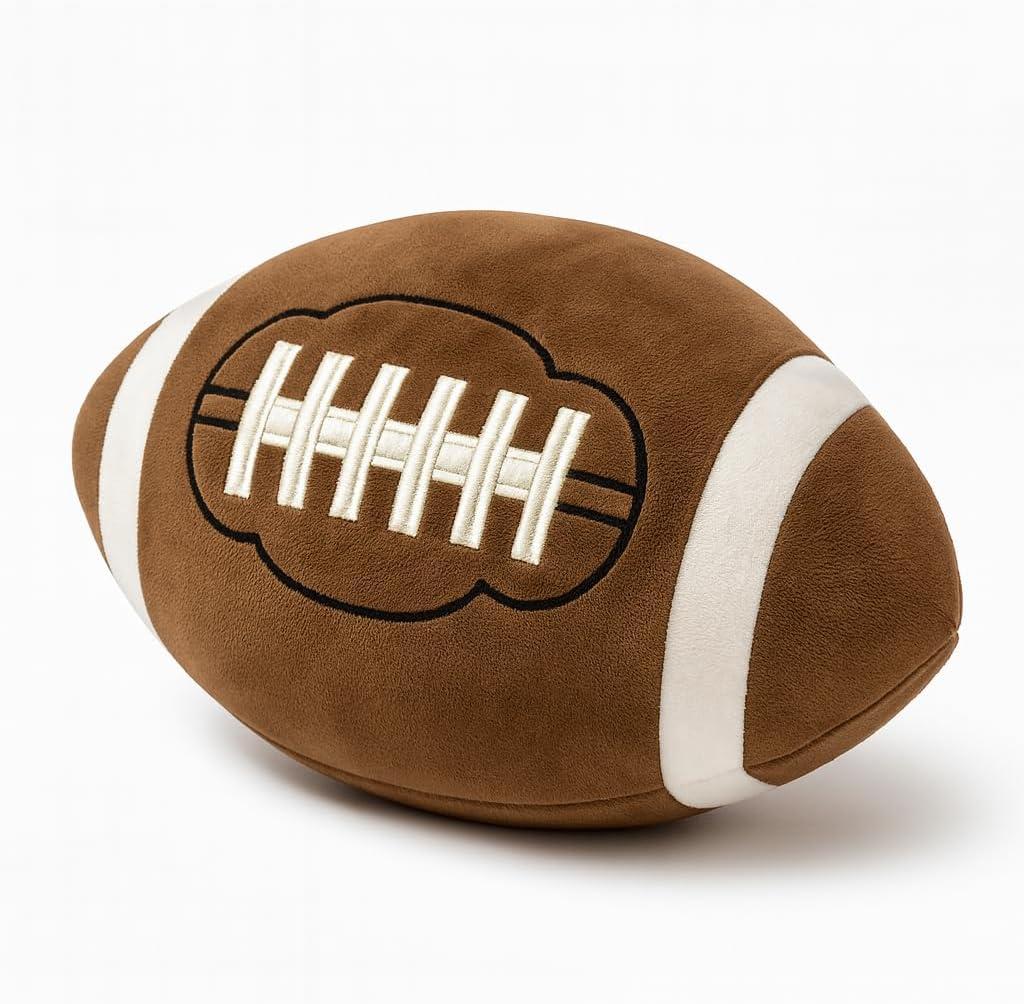 CatchStar Football Plush Pillow Boy: Soft Stuffed Throw Toy Gifts Sports Room Decor 8-12 Year Old 11 Inch