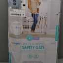 Regalo Safety 29-38.5" Baby Gate for Doorways & Bottom of Stairs, Pressure Mounted Baby Gate with Door for Babies, Toddlers & Pets, Tested & Safe for 30 Years, American Designed, American Owned, White